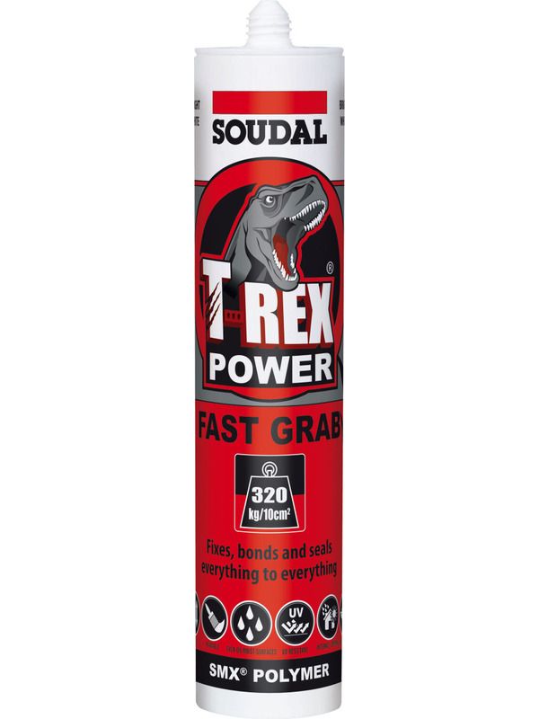 SOUDAL T-REX Fast Grab Cartridge 290ml – Hybrid Paints